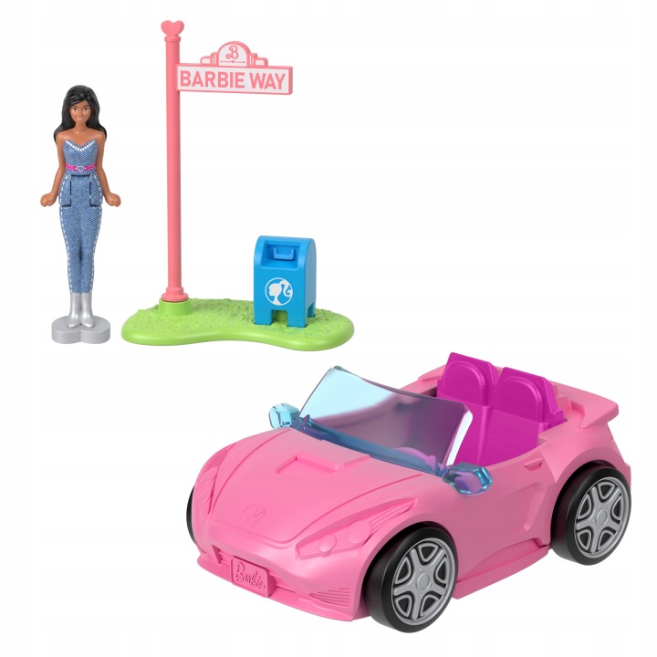 Barbie Mini BarbieLand Кабріолет Іграшка авто і mini лялька Набір 4+ HYF42 — фото 2