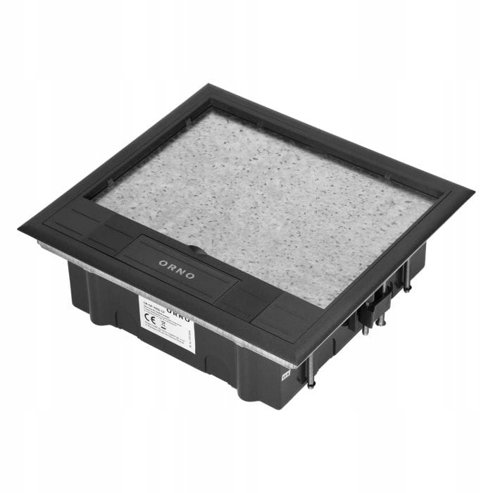 Podlahová krabice pro modulární zásuvky 6 x 45 x 45 mm nebo 12 x 22,5 x 45 mm