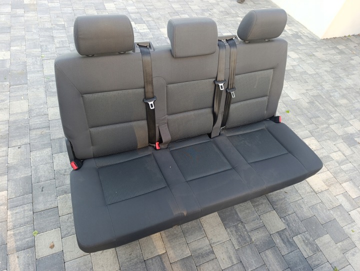 VW T5 T5 LIFT T6 KANAPA TRZYOSOBOWA MULTIVAN TROJKA LOZKO ANTARCYT