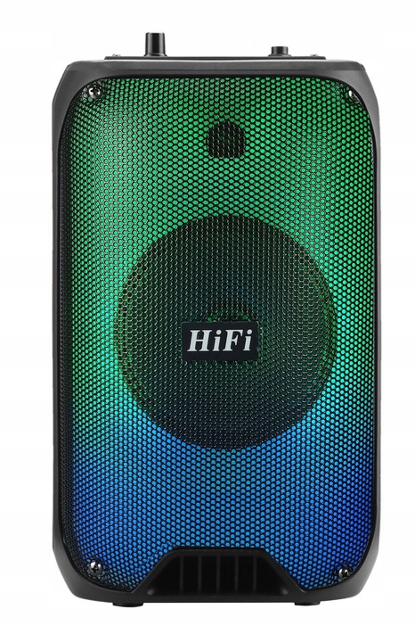 Bluetooth Speaker Wireless Mobile FM Column + Remote Control Karaoke Microphone Functions karaoke function receiving calls audio files support FM radio control with a smartphone