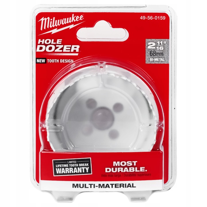 Korunkový Vrták na kovové dřevo 68 mm Milwaukee bimetalová Hole Dozer
