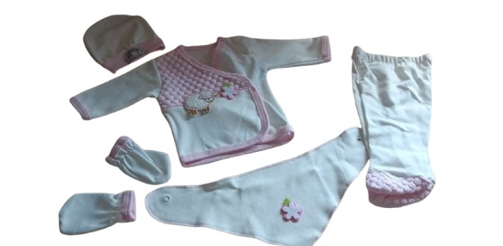 Wyprawka komplet niemowlęcy bawełna — zdjęcie 3