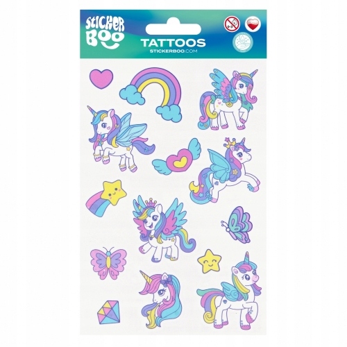 Татуювання Єдиноріг 2 10x18 Sticker Boo 559308 — фото 3