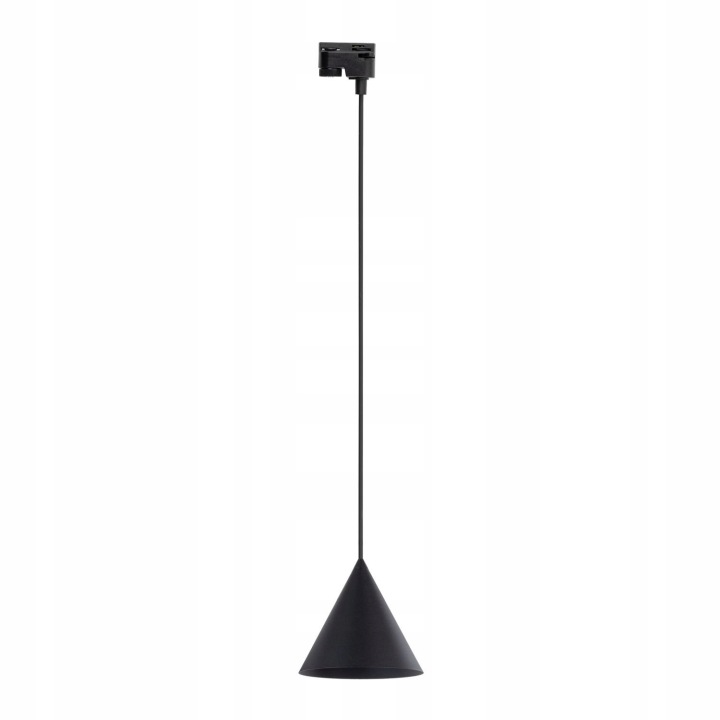 Jednofázová závěsná kolejnicová lampa Tracer Cono černá Tk Lighting