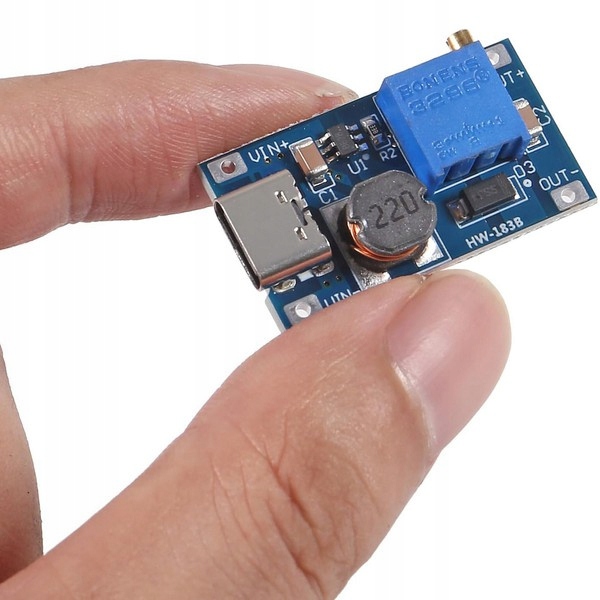 Przetwornica DC/DC MT3608 step-up USB typ C napięcie regulowane 5-28V 2A