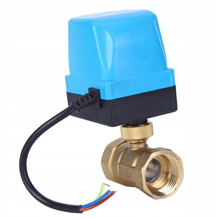 Elektrický Kulový Kohout 2-CESTNÝ 3-VODIČOVÝ AC220V IP54 Modrý