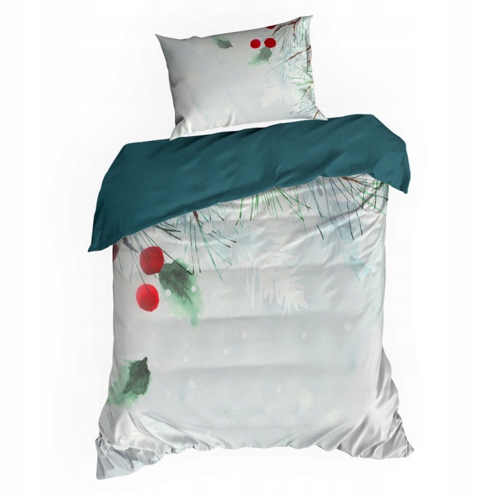 Pościel świąteczna ROBIN 140x200 cm komplet pościeli poszewki GLAMOUR BOHO