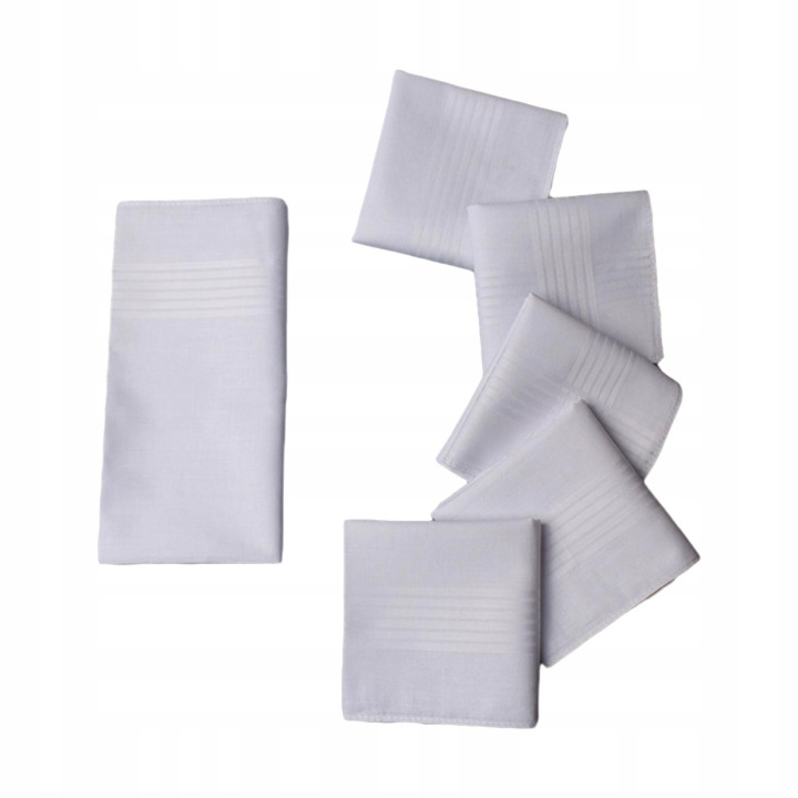6 шт. Pocket Square Хустинки Чесаний Бавовна Чоловічий Хусточка для чоловіків DIY — фото 5