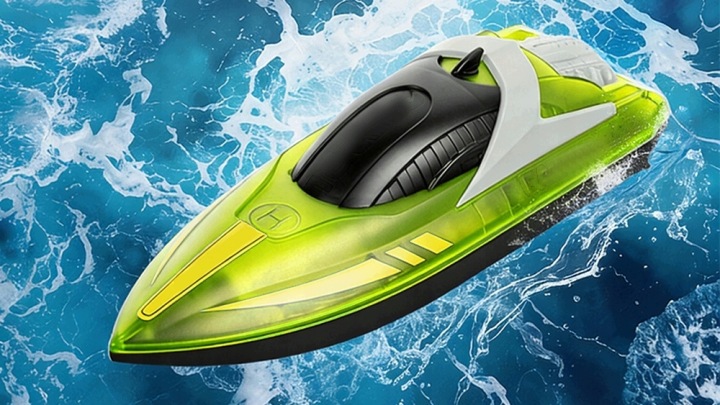 ZDALNIE STEROWANA MOTORÓWKA LED 15 км/год швидкий човник RC 2 батарейки 120 хв — фото 9