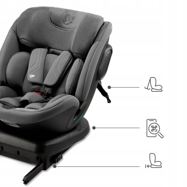 Kinderkraft Xpedition 3 i-Size Поворотне Автокрісло Isofix 0-36 кг — фото 10