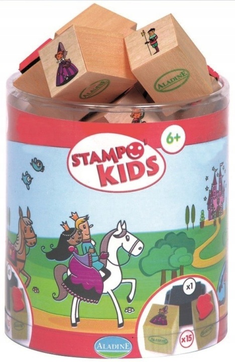 Штампики Принцеси Aladine Kids 15 шт. Печатки + Чорнило 6+
