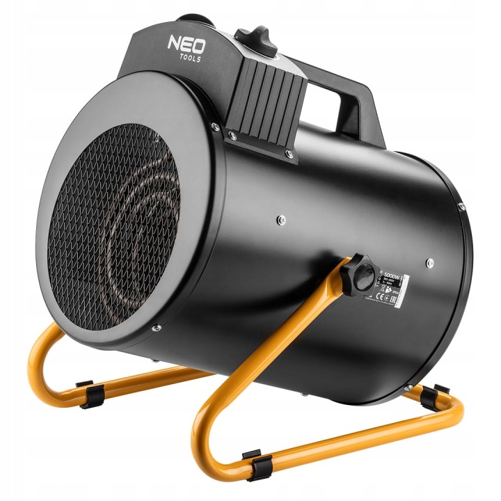 Elektrický výkonný ohřívač 5 kW průmyslový, regulace nastavení, IPX4 Neo