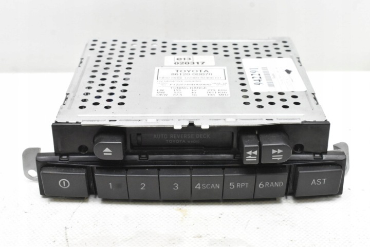 RADIO radio KASETA Bildschirm, 86120-0D070 TOYOTA YARIS 1 und 03-05
