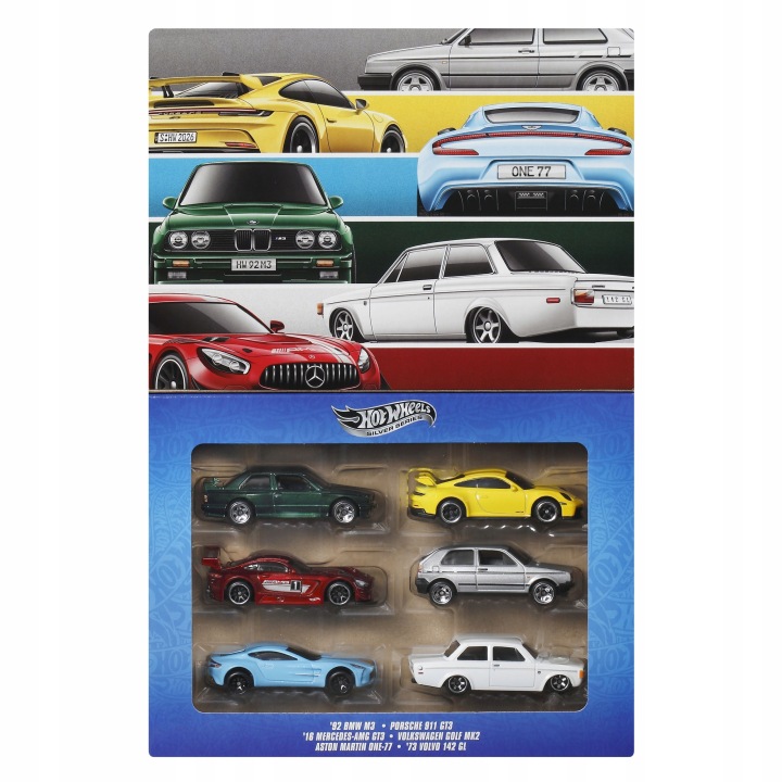 HOT WHEELS Набір 6 Машинок Silver Series Euro Style — фото 2