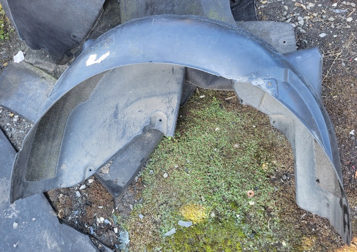 Pare soleil Gauche Arrière Arrière Couverture tablier moteur Roues BMW 5 E60 OE 7180405