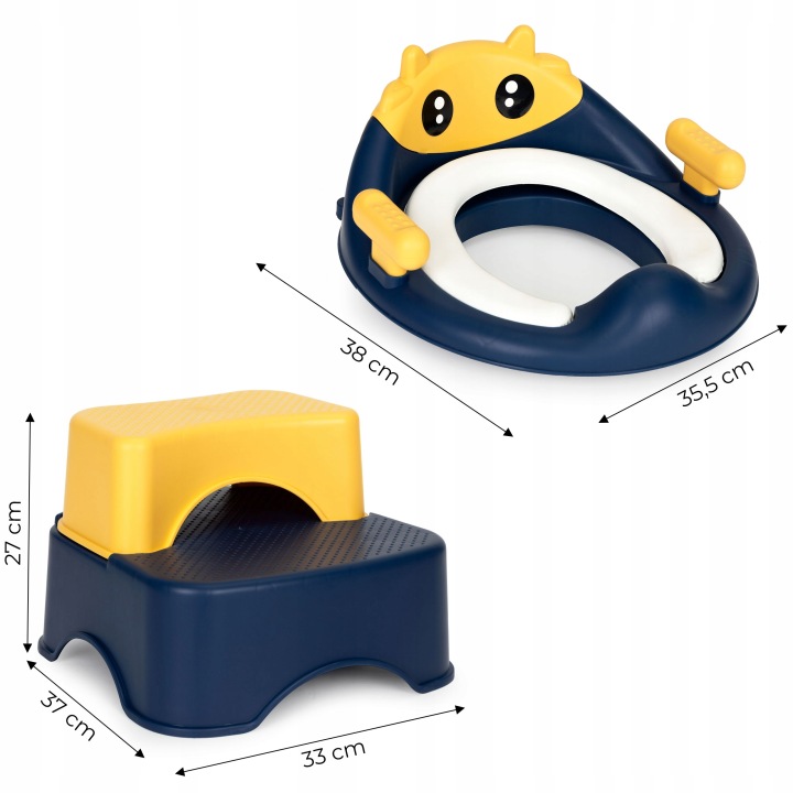 Накладка на унітаз зі сходинками платформою для дітей ECOTOYS — фото 8