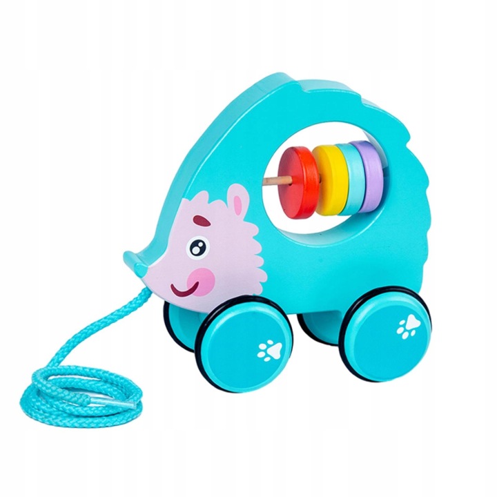Pull Along Walking Toys Push & Pull Toy Раннє навчання Легке штовхання Їжак — фото 2