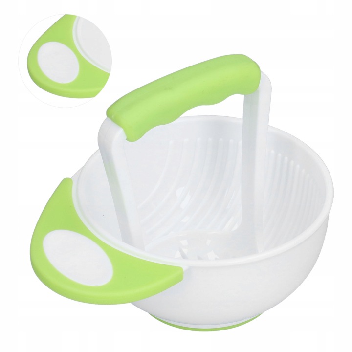 Миска миски для немовлят Товкачка Bowl Довгі миска ручка фрукти RT — фото 7