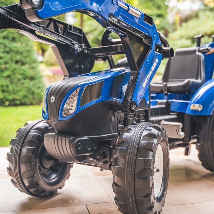 FALK TRAKTOR NEW HOLLAND na PEDAŁY PRZYCZEPA ŁYCHA Marka Falk