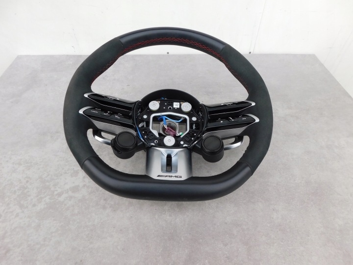 Mercedes W177 AMG lenkrad Leder Alcantara multifunkcja Schaltwippen Original