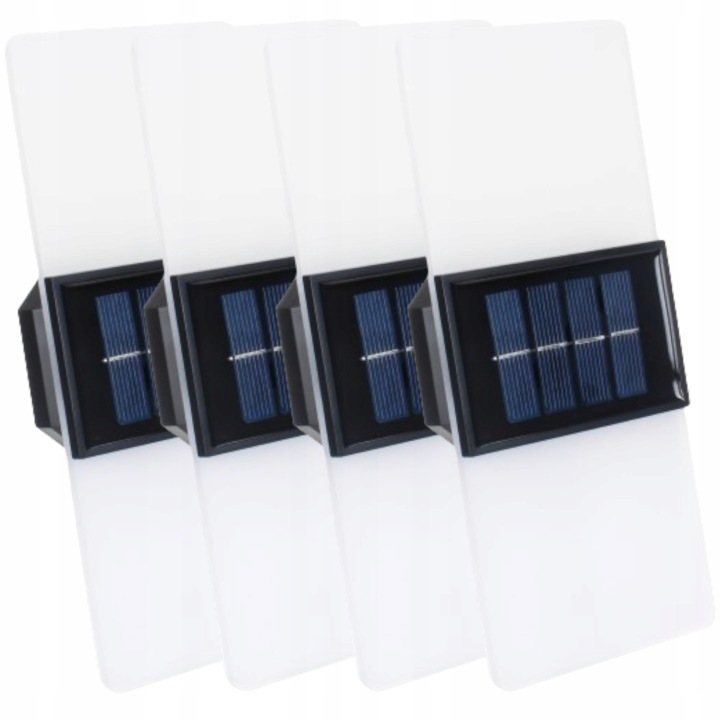 4x Nástěnná lampa Solární dekorativní Led osvětlení domečku Altánky Terasa
