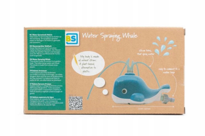 BS Toys, Іграшка водна кит – садовий розбризкувач водний, бризкає водою після p — фото 6