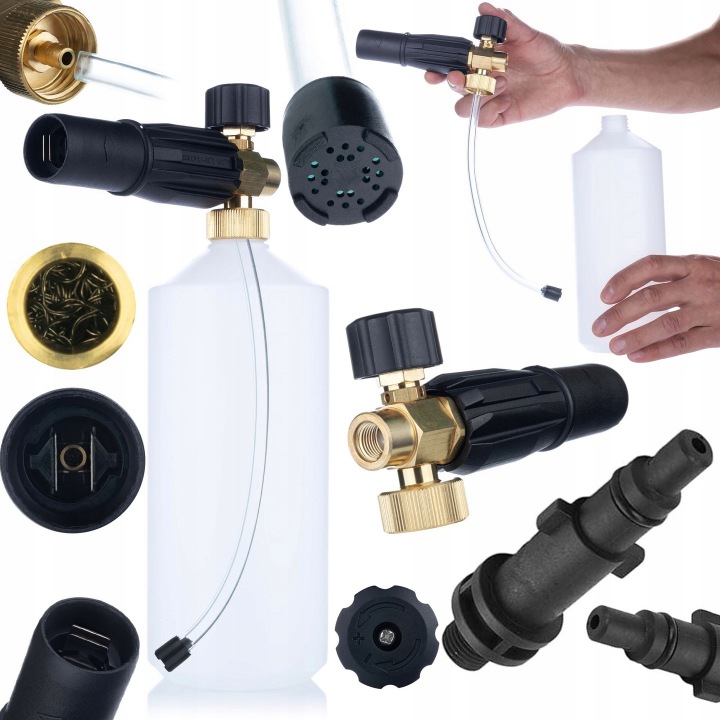 Pěnovačka 1000 1 L Pro Pěnu Tlakové Myčky Nilifsk 1/4F Adaptér G1/4“ M