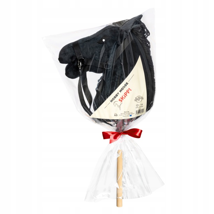 Hobby Horse Skippi A3 чорний Польський кінь на палиці +недоуздок з поводами — фото 2