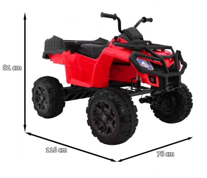 Великий Транспортний засіб Quad XL ATV 4x4 Вогні Піна MP3 — фото 13