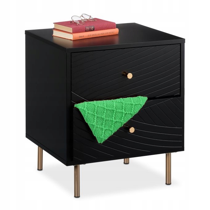 Noční Stolek Se 2 Zásuvkami s elegantním designem
