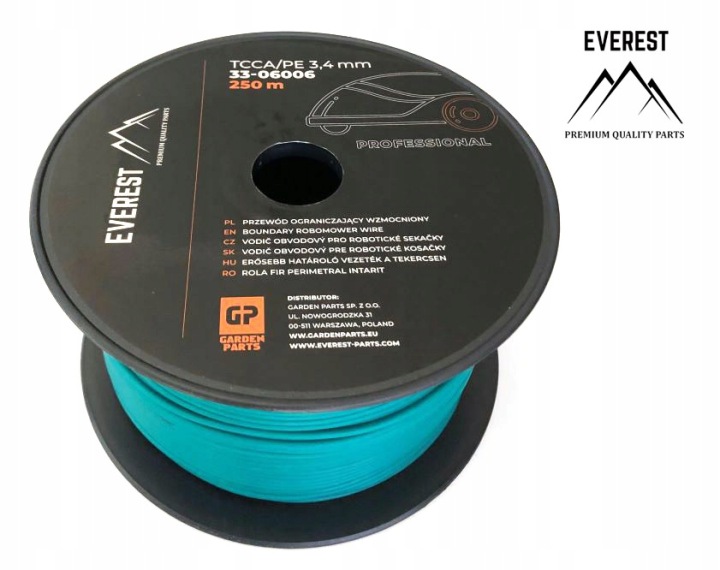 Omezovací Kabel Zesílený Tcca/pe 3,4 mm 250 M