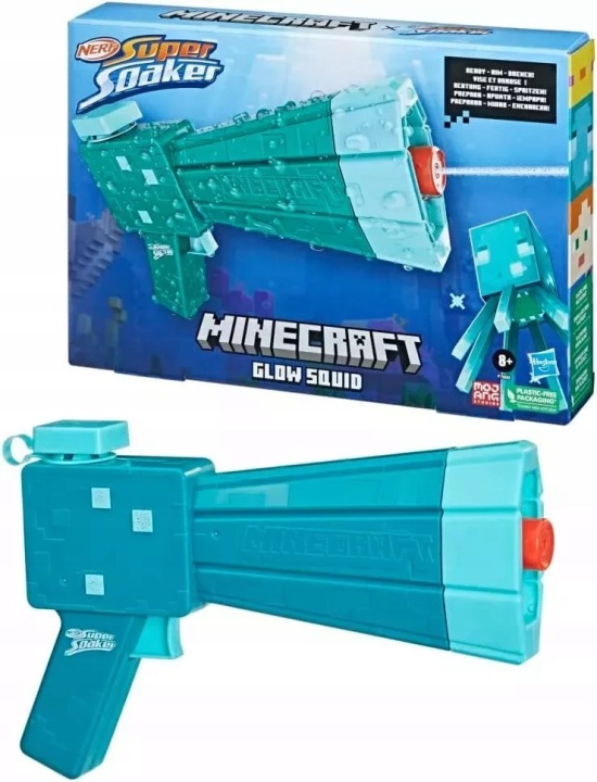 MINECRAFT NERF F7600 Glow Squid пускова установка водяний пістолет супер Soaker — фото 4