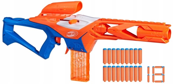 NERF пістолет N серія PINPOINT набір пускова установка + 18 стрілок F8621 — фото 2
