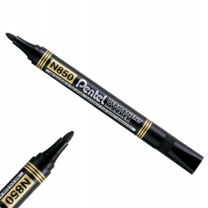 Маркер перманентний з круглою наконечником Pentel 1 шт. — фото 3