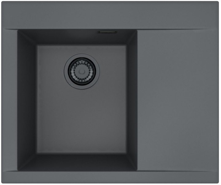 Kuchyňský dřez Alveus Pure-G 60 Qc Deep Black A90, levý