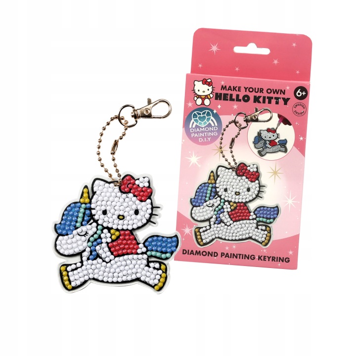 Малюй діамантами за номерами творча іграшка брелок дітей Hello Kitty