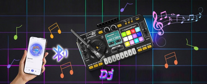 Консоль DJ для дітей зі штативом BLUETOOTH LED 6 режимів гри — фото 7