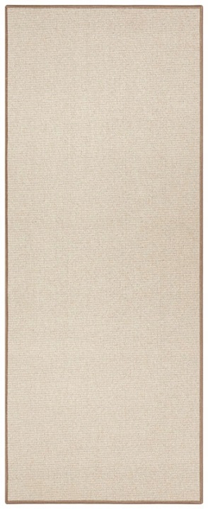 Běhoun protiskluzový 80x150 cm, béžový plochý tkaný