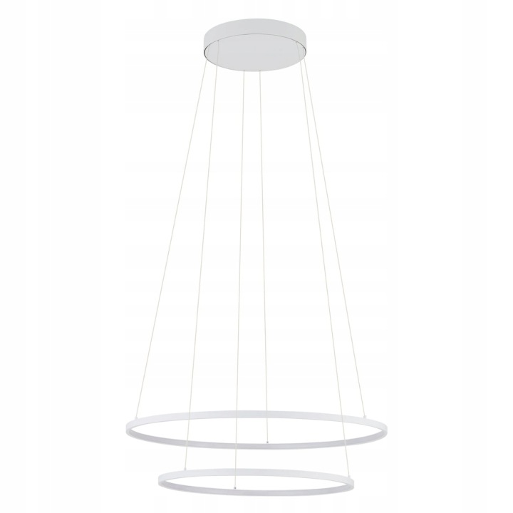 Závěsná Lampa Circolo Power Led Bílá 67W 3000K glamour ring do jídelny
