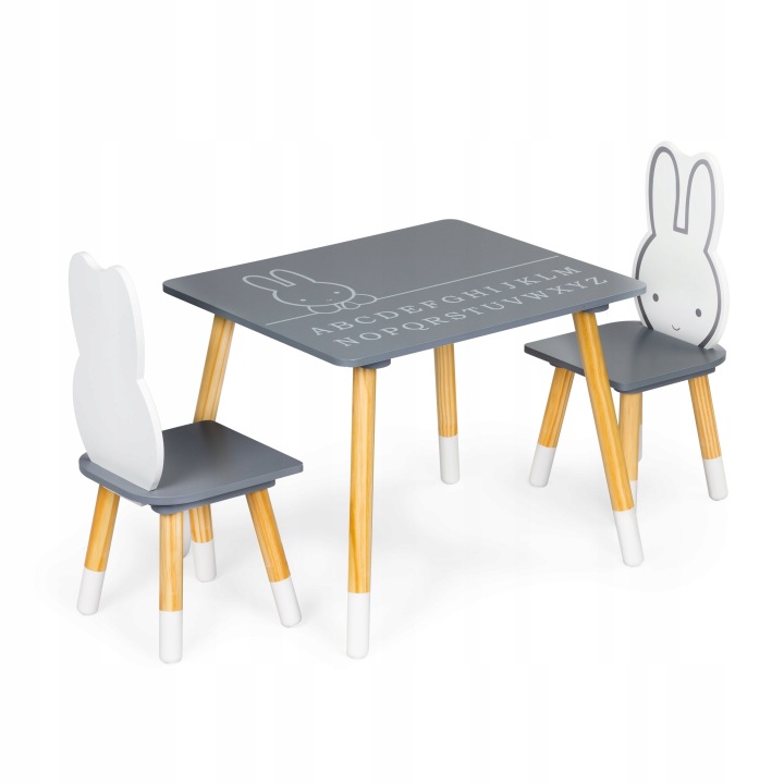 Стіл столик +2 стільця меблі для дітей набір ECOTOYS — фото 8