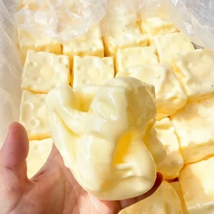 Форма сиру Іграшка для стискання Кубик сиру Затискач Антистрес — фото 3