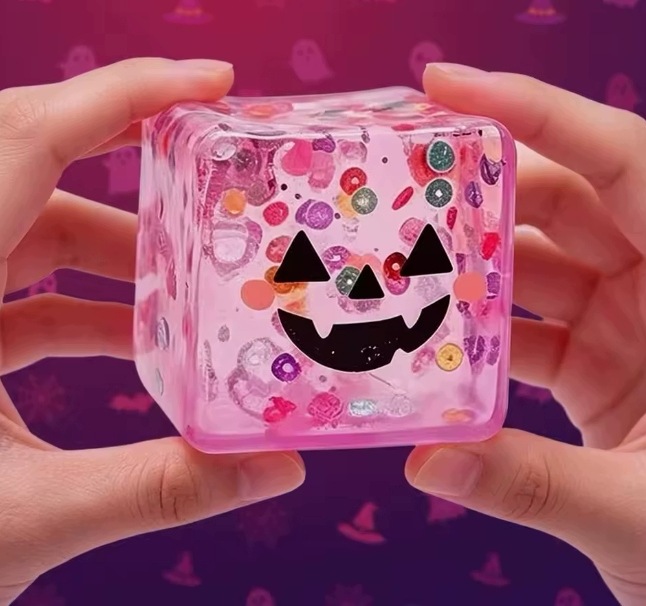 Сквіш Кубик Cube Сквіш - оригінальний сквіш антистрес Хелловін — фото 3