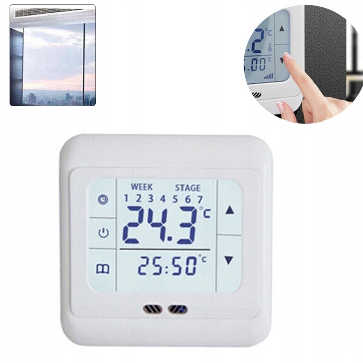 16A Pokojový Termostat Regulátor Teploty Regulátor Ac 220V