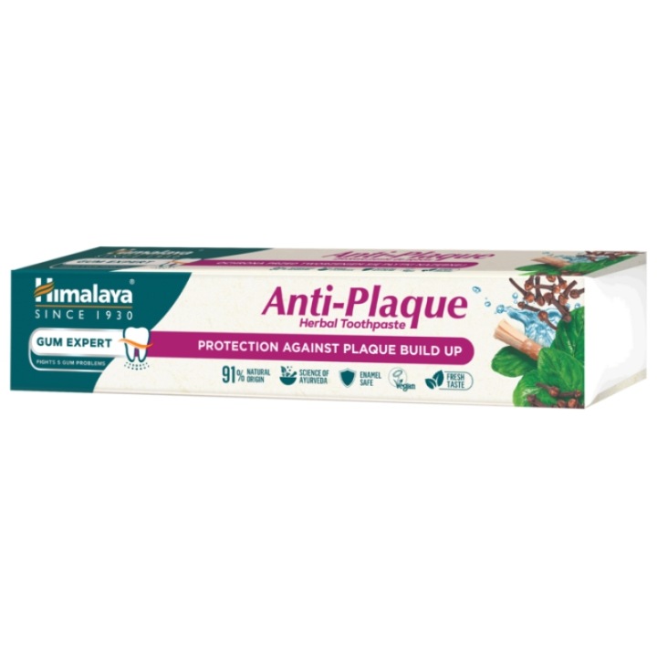 HIMALAYA Gum Expert трав'яна зубна паста Anti-Plaque місвак без фтору — фото 2