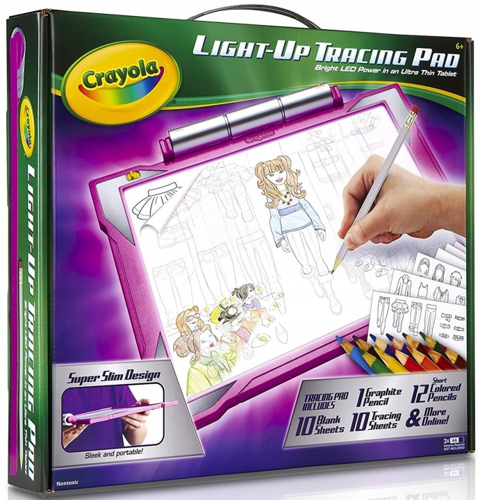 CRAYOLA дошка світлова з підсвічуванням LED для малювання набір + олівці — фото 10