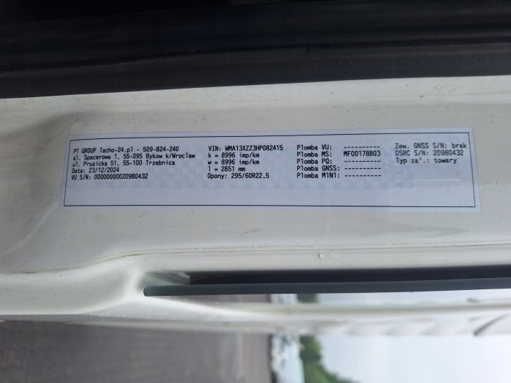 MAN TGX ȘI 18.480 Truck EURO 6 MODULE AdBlue EMITEC 81154036134000 13