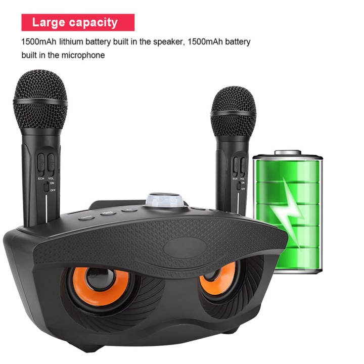 Портативний набір караоке мікрофон з динаміком BLUETOOTH 4.2 — фото 6