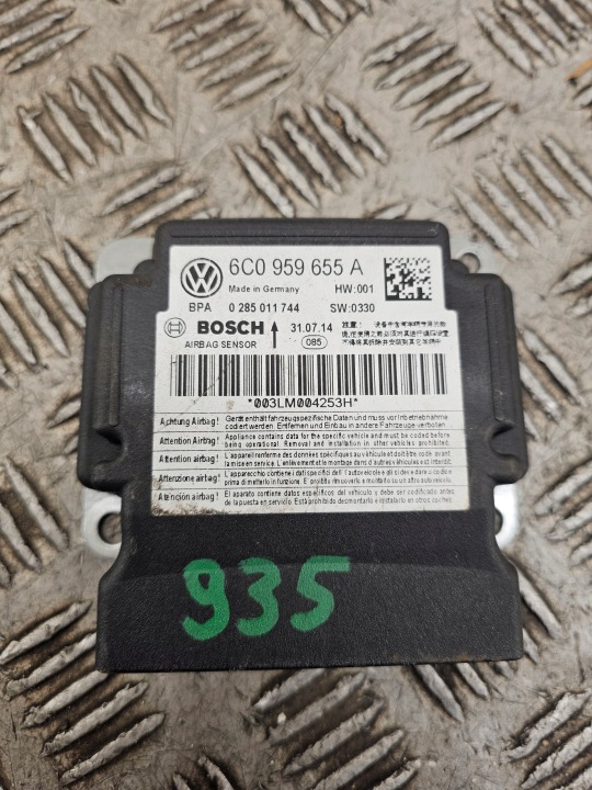 VW POLO 6C 14R modul SENSOR AIRBAG 6C0959655A