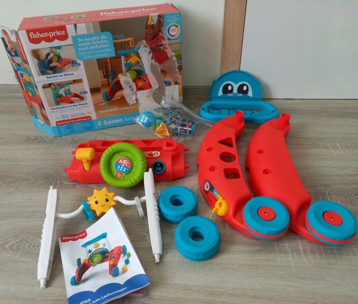 Fisher-Price, Каталка, центр гри, J. німецький — фото 3