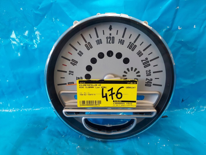 quadro strumenti TACHIMETRO contagiri OROLOGIO MINI R56 1.6 B 9136193